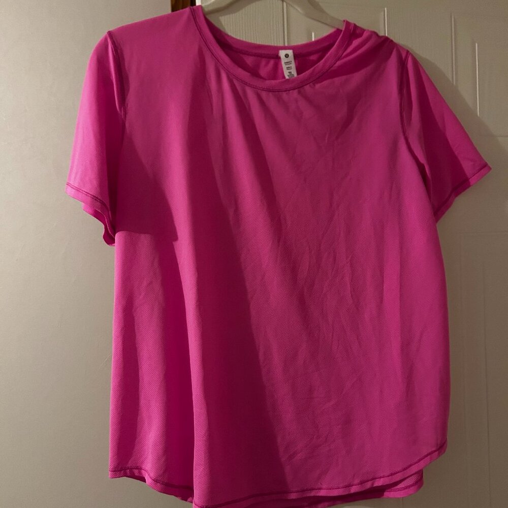 Lululemon Mesh Top Pow Pink